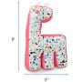 Now House for Pets by Jonathan Adler Canvas Terrazzo Giraffe Chew Toy