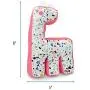 Now House for Pets by Jonathan Adler Canvas Terrazzo Giraffe Chew Toy Now House for Pets by Jonathan Adler Canvas Terrazzo Giraffe Chew Toy