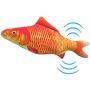 pawstrip Electric Moving Cat Kicker Fish Toy, Realistic Plush Electric Wagging Fish Cat Toy, Wiggle Fish Catnip Chew Toys, Funny Interactive Pets Toy Supplies for Cat Kitten Exercise