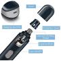 TeaiEei Dog Nail Grinder, Professional Rechargeable Dog Nail Trimmer Clipper, Quiet 2-Speed Electric Pet Nail File Clip, Painless Paws Grooming & Smoothing, for Small Medium Large Dogs & Cats