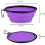 AYECEHI Portable Silicone Collapsible Pet Cat Bowls,Foldable Expandable Water Feeding Travel Bowl Cup Dish for for Pet Dogs and Cats
