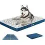 KROSER 24''/30''/36''/42''/48'' Reversible Dog Bed (Warm&Cool) Stylish Pet Mattress Bed with Water Absorbing & Waterproof Linings, Removable Machine Washable Cover, Firm Support Pet Mat for Dogs 25-110lbs KROSER 24''/30''/36''/42''/48'' Reversible Dog Bed (Warm&Cool) Stylish Pet Mattress Bed with Water Absorbing & Waterproof Linings, Removable Machine Washable Cover, Firm Support Pet Mat for Dogs 25-110lbs