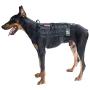 OneTigris Tactical Dog Training Vest Harness with Mesh Padding and Two Handles (Black, M / 41cm)