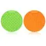 KASBAH Pet Lick Mat, 2 Pack Dog Lick Pad, Boredom Buster Slow Feeder Lick Mat Licking Mat Perfect for Pet Treats Anxious Relief for Fun and Healthy KASBAH Pet Lick Mat, 2 Pack Dog Lick Pad, Boredom Buster Slow Feeder Lick Mat Licking Mat Perfect for Pet Treats Anxious Relief for Fun and Healthy
