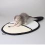 Cat Scratcher Mat，Ji Speed Natural Sisal Anti Scratch Pad Soft Plush Fish Style Scratcher Cat Toy, Reverse Side Non-skid Oxford Cloth, 25'' x 16''
