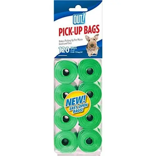 OUT! 120 Count Pet Waste Pick-up Bags for Dogs, Cat Litter Bags OUT! 120 Count Pet Waste Pick-up Bags for Dogs, Cat Litter Bags