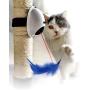 Ito Rocky Interactive UFO Cat Toy 2 in 1 Automatic Rotating Teasing Feather cat Chase Toy - Activity Toy for Kitten