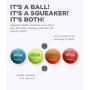 Outward Hound Squeaker Ballz & Tennis Ballz - Squeaking & Fetching Tennis Ball Dog Toys