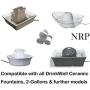 NRP Replacement Coconut Activated Charcoal Water Filter for Drinkwell Pet Fountains Ceramic Series, 2-Gallon Dog Fountain | 12-Pack