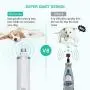 oneisall Dog Nail Grinder - Quiet 2 Speed USB Rechargeable Pet Nail Trimmer Paws Grooming & Smoothing for Small Medium Dogs & Cats - White