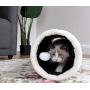 GOHOO PET Cat Tunnel Pop-up Crinkle Paper Pet Tube Collapsible Pet Tunnel Interactive Play Toy with Peekaboo Holes