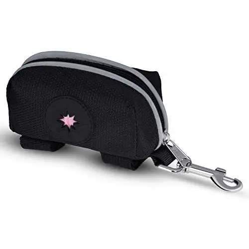 Dog Poop Bag Holder Leash Attachment,Poop bag dispenser with iron hook,for outdoors,waiking running and hiking(Black) Dog Poop Bag Holder Leash Attachment,Poop bag dispenser with iron hook,for outdoors,waiking running and hiking(Black)