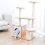 Miwaimao Fast Domestic Delivery Pet Cat Tree Tower Condo House Scratcher Post Toy for Cat Kitten Cat Jumping Toy with Ladder Playing Tree