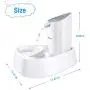 isYoung Cat Fountain LED Pet Water Fountain Ultra Quiet Automatic Pet Water Dispenser with Adjustable Water Flow and Activated Carbon Filter for Dogs, Cats, Birds and Small Animals