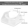 DHAWS Raised Cat Bowl, 15 Degrees Tilted Adjustable Anti-Overturn Pet Feeder for Small Cat and Dogs