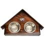 Cesky Terrier, a Dogs Bowl with a Relief from ArtDog