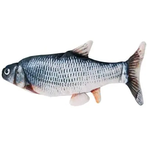 YXiang Electric Fish Plush Toy cat Flapping Fish Funny cat pet Toy net red Fish Jumping Fish Gift (Grass carp) YXiang Electric Fish Plush Toy cat Flapping Fish Funny cat pet Toy net red Fish Jumping Fish Gift (Grass carp)