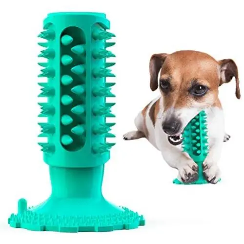Molauna Dog Chew Toothbrush Dogs Squeaky Teeth Cleaning Cactus Toy Natural Rubber Dental Care Cleaning Stick for Medium Large Dog Pets Molauna Dog Chew Toothbrush Dogs Squeaky Teeth Cleaning Cactus Toy Natural Rubber Dental Care Cleaning Stick for Medium Large Dog Pets