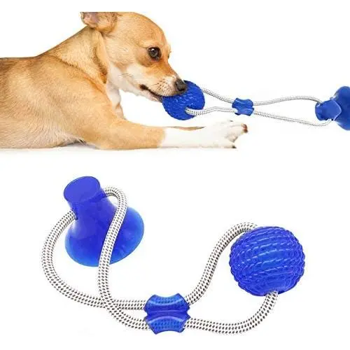 DGGHOMY Suction Cup Dog Toy, Pet Molar Bite Toy, Dog Tug Toy Chew Dog Rope Toy, Help Clean Teeth Multifunctional Interactive Rope Dog Toy DGGHOMY Suction Cup Dog Toy, Pet Molar Bite Toy, Dog Tug Toy Chew Dog Rope Toy, Help Clean Teeth Multifunctional Interactive Rope Dog Toy