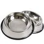 LEHOSEK Set of 2 Stainless Steel Dog Bowl with Rubber Base, Pets Feeding Bowl and Water Bowl for Dogs and Cats LEHOSEK Set of 2 Stainless Steel Dog Bowl with Rubber Base, Pets Feeding Bowl and Water Bowl for Dogs and Cats