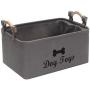 Morezi Canvas Dog Toy Box and pet Toy Boxes Basket Organizer - Perfect for organizing Puppy Toys, Blankets, leashes, Vest, chew Toy and Clothes Morezi Canvas Dog Toy Box and pet Toy Boxes Basket Organizer - Perfect for organizing Puppy Toys, Blankets, leashes, Vest, chew Toy and Clothes