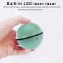 Mini Cat Toy Ball, Portable Automatic 360 ° Self-Rotating USB Rechargeable Cat Exercise Ball, with LED Light, for Indoor and Outdoor Use (1 Pcs, Green)