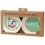Ore Pet DD295 Bowl Gift Set, Lucky Dog