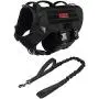 OneTigris Large Tactical Dog Harness and Dog Leash Set, No Pulling Adjustable Dog Vest Harness, Heavy Duty Dog Harness with Handle(Black,M) OneTigris Large Tactical Dog Harness and Dog Leash Set, No Pulling Adjustable Dog Vest Harness, Heavy Duty Dog Harness with Handle(Black,M)