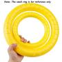 DLDER 12 Inch XL Dog Rubber & Foam Chewing Ring,Frisbee,Lightweight,Large Soft Durable Training Pet Toy and Floating Extreme Dog Rings Toy for Medium/Large Breeds.