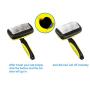 Dogs Retractable Grooming Self Cleaning Slicker Brush for Long Haired Dog Brush for Puppies Cat Brush for Shedding Medium Hair Short Hair Matted Hair Curly Hair Pet (Yellow)