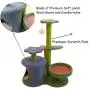 CoutureBridal Cat Tree Multi Level Flower Cat Towel with Scratching Post Cat Kitten Activity Center Play House Entertainment Furniture