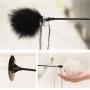 Interactive Cat Toys, Cats Feather Wand with Suction Cup Mini Bell, Strong Durable Not Easy Deform, for Pet Sports Work Out