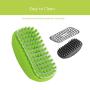 Metopets Dog Bath Brush, Dog Shampoo Shower Brush with Hair Removal Screen, Pet Dog Bath Scrubber with Rubber Bristles for Grooming Washing Deshedding Massaging