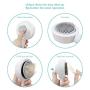 Self Cleaning Slicker Brush - Dogs Shedding Grooming Tool，Innovative design-RETRACTABLE Pins，Dog Brushes Remove Loose Undercoat Mats and Tangled Hair - Suitable for Curly & Thick Fur and Long Fur Dogs