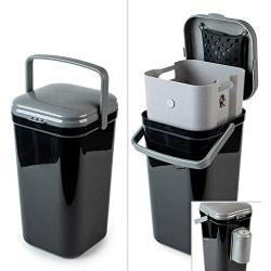 PetFusion Portable Outdoor Pet Waste Disposal. Innovative Dog Waste Station with Locking Handle, Universal Dog Poop Bag Holder, Complimentary Deodorizer & 5 Waste Bags Incl. 12 Month Warranty