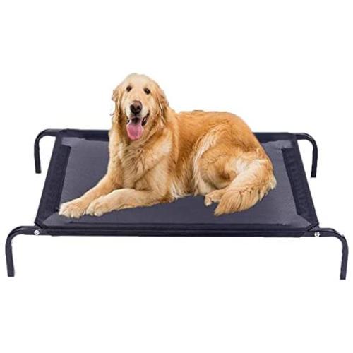 Leyoutime Pet Bed Elevated Dog Bed Cat Bed Breathable Moisture-Proof Easy to Clean Available in All Seasons… (Large)