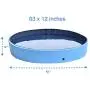 Kurala 63 Inch Large Foldable Portable Dog Pool Collapsible Pet Bathing Tub Kiddie Pool for Cats Dogs and Kids Kurala 63 Inch Large Foldable Portable Dog Pool Collapsible Pet Bathing Tub Kiddie Pool for Cats Dogs and Kids