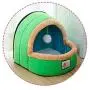 Chenyouwen Pet Beds Great Pet Dog Cat Warm Soft Bed Pet Cushion Dog Kennel Cat Castle Foldable Puppy House with Toy Ball, Size:L(Camel Color) (Color : Green) Chenyouwen Pet Beds Great Pet Dog Cat Warm Soft Bed Pet Cushion Dog Kennel Cat Castle Foldable Puppy House with Toy Ball, Size:L(Camel Color) (Color : Green)