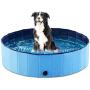 Foldable Dog Swimming Pool Collapsible Pet Pool Bathing Tub Kiddie Pool for Dogs Cats and Kids