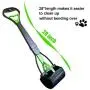 ienjoyed 28'' Large Pooper Scooper, Heavy Duty Poop Scooper for Large Dog & Small Dog, Pet Dog Pooper Scooper for Grass & Gravel Pick Up (Green)