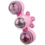 hdee Interactive Cat Catnip Toy, Cat Windmill Turntable Toy, Pet Scratch Toy Funny Kitten Toy with Catnip and Bell, Attract Cats Attention, for Cat Grooming Massage Playing, Green/Pink