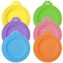 Pet Food Can Lids,6 Pieces Universal BPA Free Silicone Can Lids Covers for Dog and Cat Food,One Can Lids Cover Fit Most Standard Size Canned Dog Cat Food
