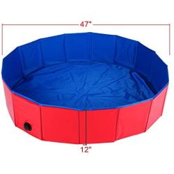 Homend PVC Pet Swimming Pool Portable Foldable Pool Dogs Cats Bathing Tub Bathtub Wash Tub Water Pond Pool