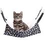 Rolybag Pet cage Hammock,pet Hammock,pet Cats Hammock,Soft Plush pet Bed,Suitable for Ferret Cotton Hammock,Guinea Pig,Hamster,Gerbil, Kittens,Cats cage,etc (Black-White dot 2)