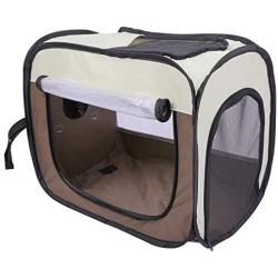 Domaker Pet Drying Box,Portable Pet Dryer Cage Foldable Puppy Hair Drying Box Hands-Free Doggy Grooming Hair Clearing Travel Bags for Dogs Cats Rabbit