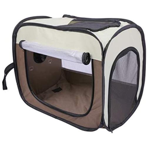 Domaker Pet Drying Box,Portable Pet Dryer Cage Foldable Puppy Hair Drying Box Hands-Free Doggy Grooming Hair Clearing Travel Bags for Dogs Cats Rabbit