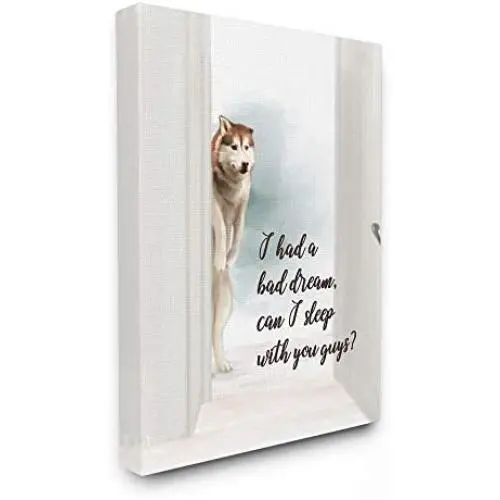 Stupell Industries Dog Nightmare Quote Funny Pet Parents Phrase, Designed by Ziwei Li Wall Art, 24 x 30, Canvas Stupell Industries Dog Nightmare Quote Funny Pet Parents Phrase, Designed by Ziwei Li Wall Art, 24 x 30, Canvas