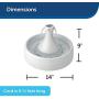 PetSafe Drinkwell 360 Cat and Dog Water Fountain - Automatic Drinking Dispenser for Pets - 128 oz