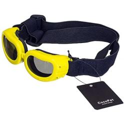 COCOPET [New Version Adorable Dog Goggles Pet Sunglasses Eye Wear UV Protection Waterproof Sunglasses for Puppy Dogs Small Medium XS