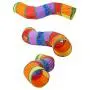 KnocKconK Cat Play Tunnel, Colorful Rainbow Pet Tube Toy Collapsible, S-Tunnel Hole, Cat Indoor Game for Hiding Training and Running, Interactive Cat Puzzle Exercisin